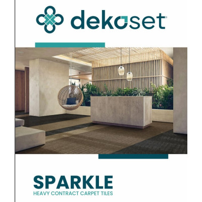 Sparkle Karo Halı | Şık, Dayanıklı ve Sessiz Zemin Çözümü